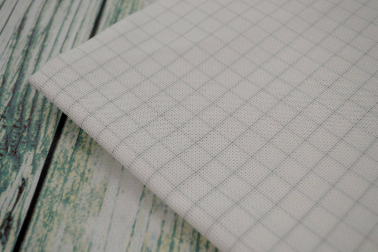 Канва для вышивки Easy Count Grid extra fine Aida 20 ct. Zweigart, цвет - белый/смываемая разметка (50х55см)
Канва для вышивки Easy Count Grid extra fine Aida 20 ct. Zweigart, цвет - белый/смываемая разметка (50х55см)