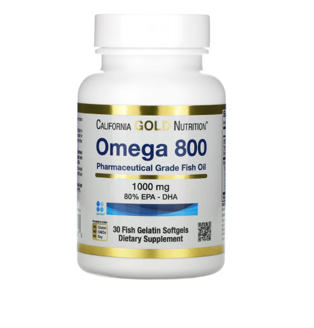 Омега 800, рыбий жир фармацевтической степени чистоты, 30 капсул California Gold Nutrition
Омега 800, рыбий жир фармацевтической степени чистоты, 30 капсул California Gold Nutrition