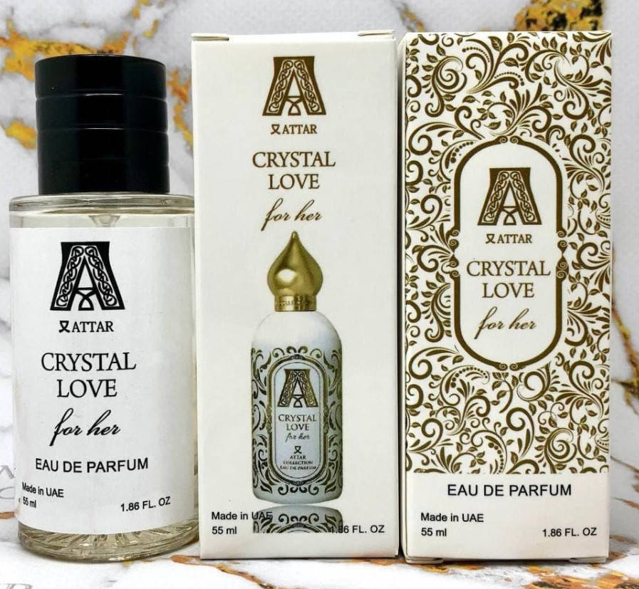 Парфюмированная вода женская Attar Collection Crystal Love for Her (Аттар Коллекшн Кристал Лав фо Хе) - UAE
Парфюмированная вода женская Attar Collection Crystal Love for Her (Аттар Коллекшн Кристал Лав фо Хе) - UAE