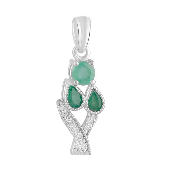 Серебряный кулон с натуральным изумрудом
Серебряный кулон с натуральным изумрудом