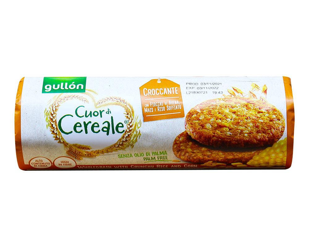 Печенье цельнозерновое с воздушным рисом и кукурузой GULLON Cuor di Cereal Croccante, 265 г
Печенье цельнозерновое с воздушным рисом и кукурузой GULLON Cuor di Cereal Croccante, 265 г