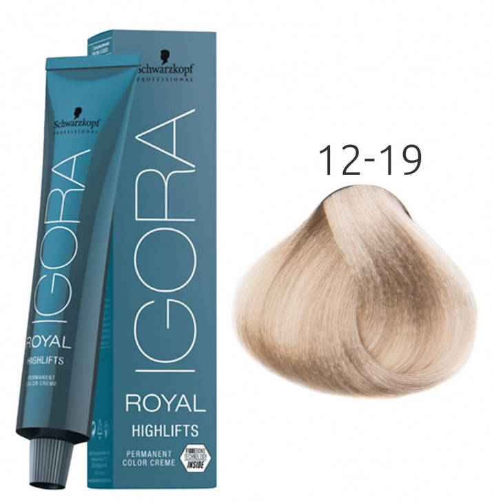 Крем-краска для волос Schwarzkopf Igora Royal Highlift 12-19 Специальный Блондин Фиолетовый Сандрэ 60 мл
Крем-краска для волос Schwarzkopf Igora Royal Highlift 12-19 Специальный Блондин Фиолетовый Сандрэ 60 мл