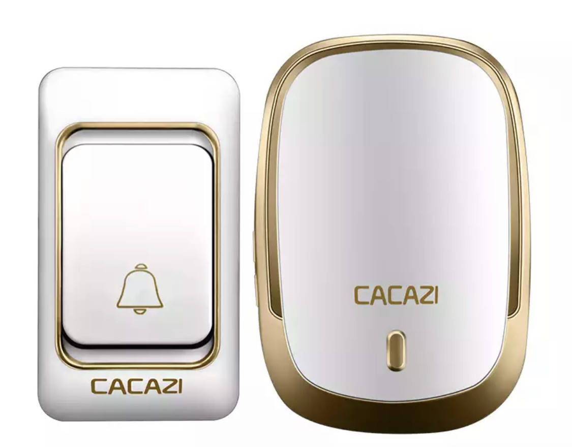 Автономный Беспроводной дверной радио звонок Cacazi K01 на батарейках Белый, Черный
Автономный Беспроводной дверной радио звонок Cacazi K01 на батарейках Белый, Черный