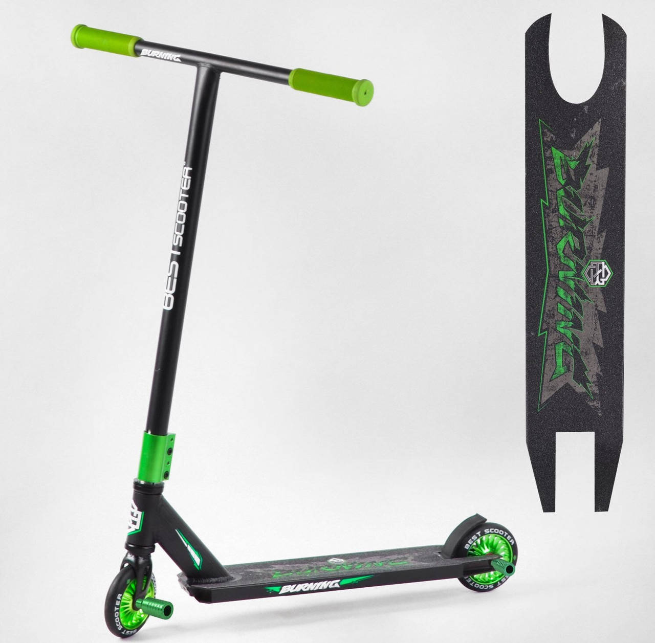 Самокат трюковой Зеленый для 5-12 лет Пеги Best Scooter, HIC-система, алюминиевый диск колёса 11см прямой руль, Зелёный
Самокат трюковой Зеленый для 5-12 лет Пеги Best Scooter, HIC-система, алюминиевый диск колёса 11см прямой руль, Зелёный