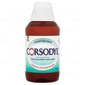 Corsodyl 0,2% - мятная жидкость при воспалении дёсен, для гигиены полости рта, 300 мл
Corsodyl 0,2% - мятная жидкость при воспалении дёсен, для гигиены полости рта, 300 мл