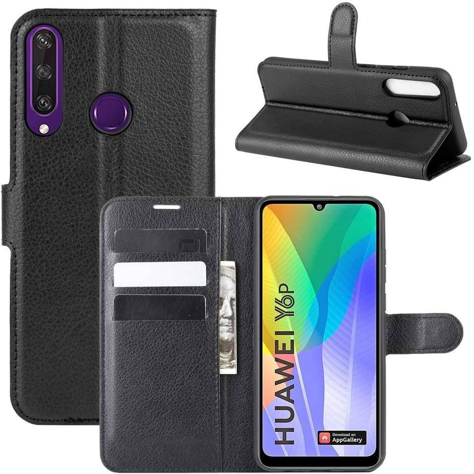 Чехол-книжка Litchie Wallet для Huawei Y6p Black, Черный 
Чехол-книжка Litchie Wallet для Huawei Y6p Black, Черный