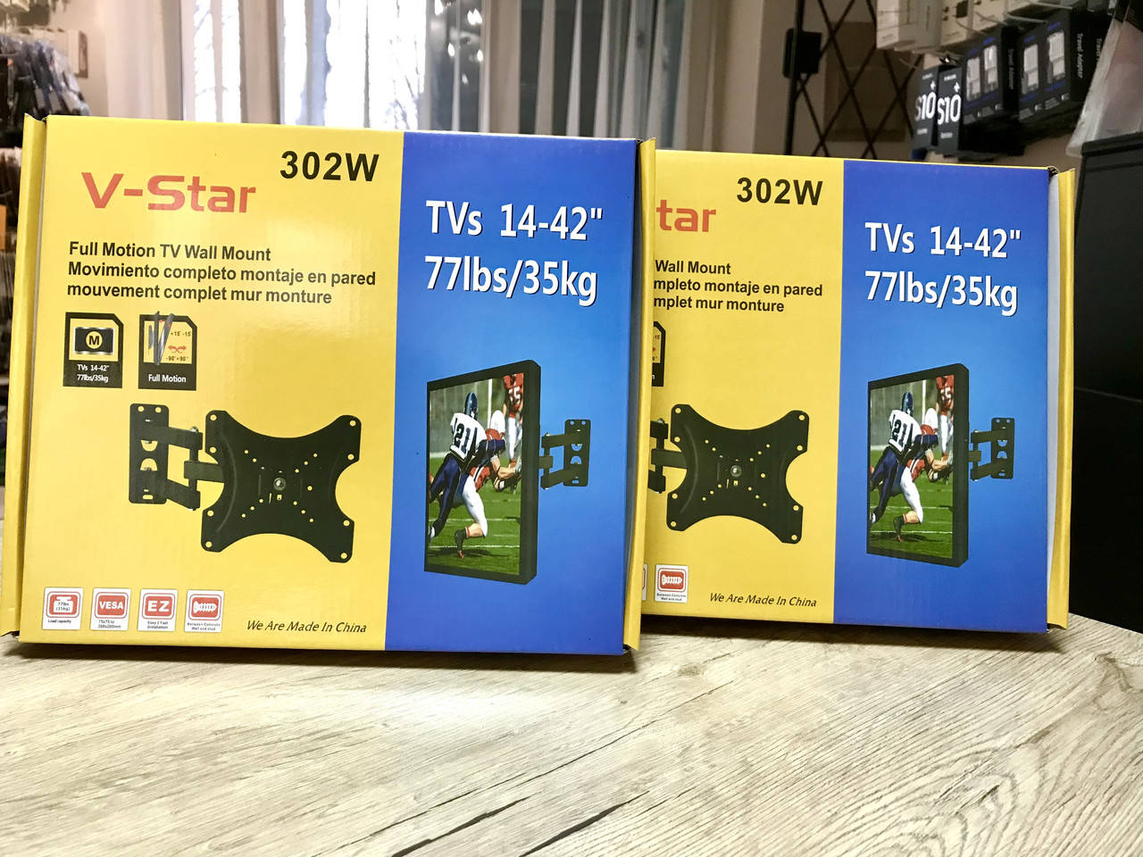 Кронштейн для ТВ V-star 302W с диагональю 14-42" до 35 кг Настінне кріплення для телевізора, Черный
Кронштейн для ТВ V-star 302W с диагональю 14-42" до 35 кг Настінне кріплення для телевізора, Черный