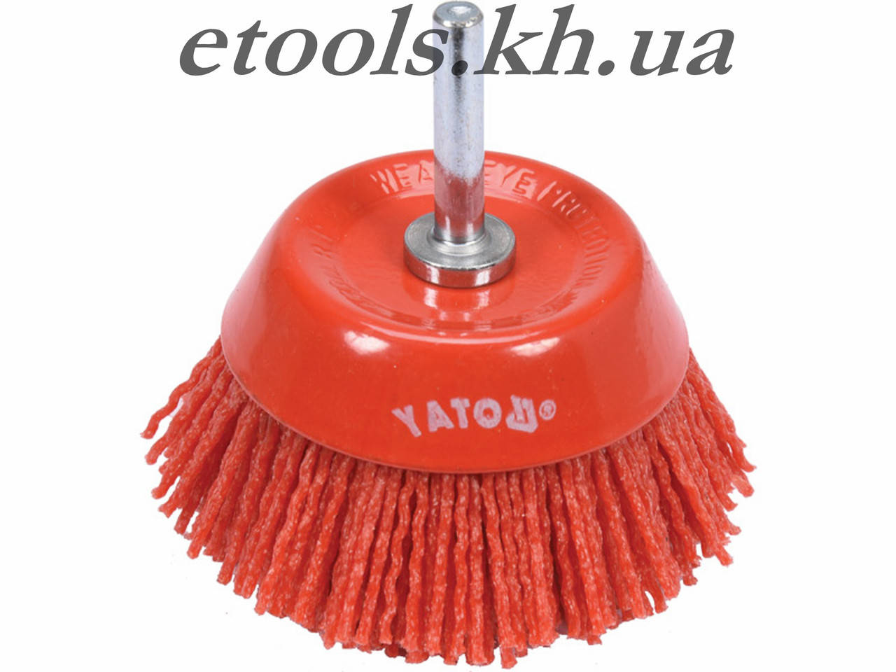 Нейлоновая абразивная щетка на дрель 75мм Yato YT-47782
Нейлоновая абразивная щетка на дрель 75мм Yato YT-47782
