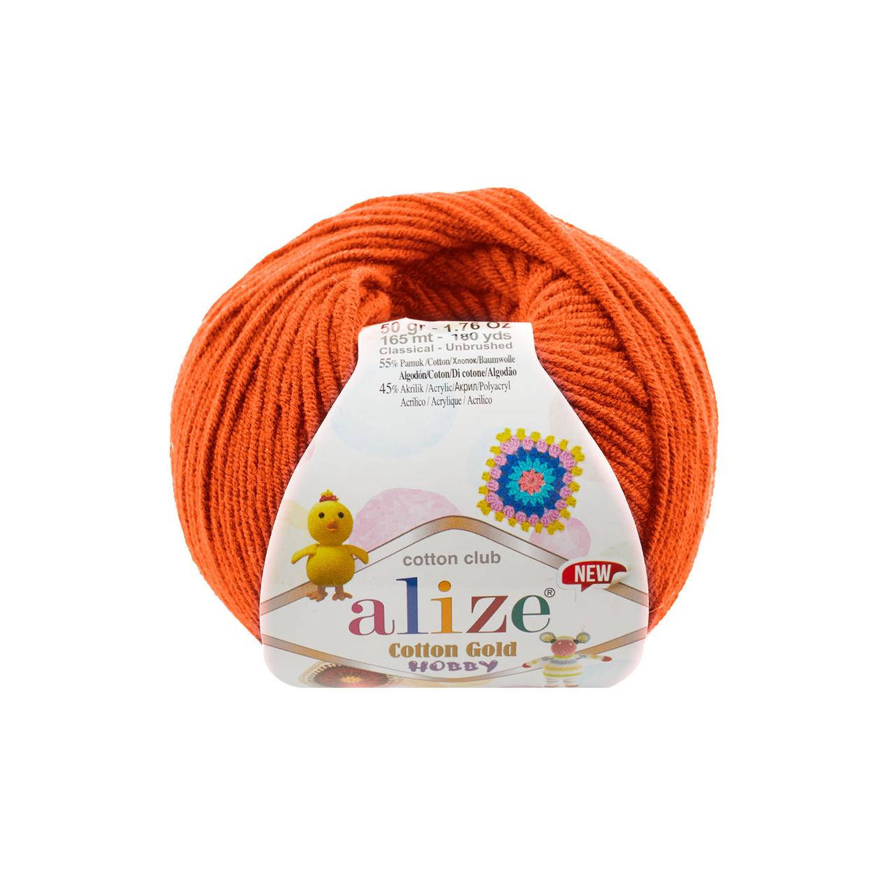 Alize Cotton Gold Hobby (Ализе Котон Голд Хобби) № 37 оранжевый (Пряжа хлопок, нитки для вязания)
Alize Cotton Gold Hobby (Ализе Котон Голд Хобби) № 37 оранжевый (Пряжа хлопок, нитки для вязания)