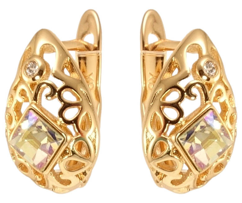 Серьги Xuping Позолота 18K с кр-ми Swarovski английский замок "Ажурные капельки с кристаллом Vitrail Light", Золотистый
Серьги Xuping Позолота 18K с кр-ми Swarovski английский замок "Ажурные капельки с кристаллом Vitrail Light", Золотистый