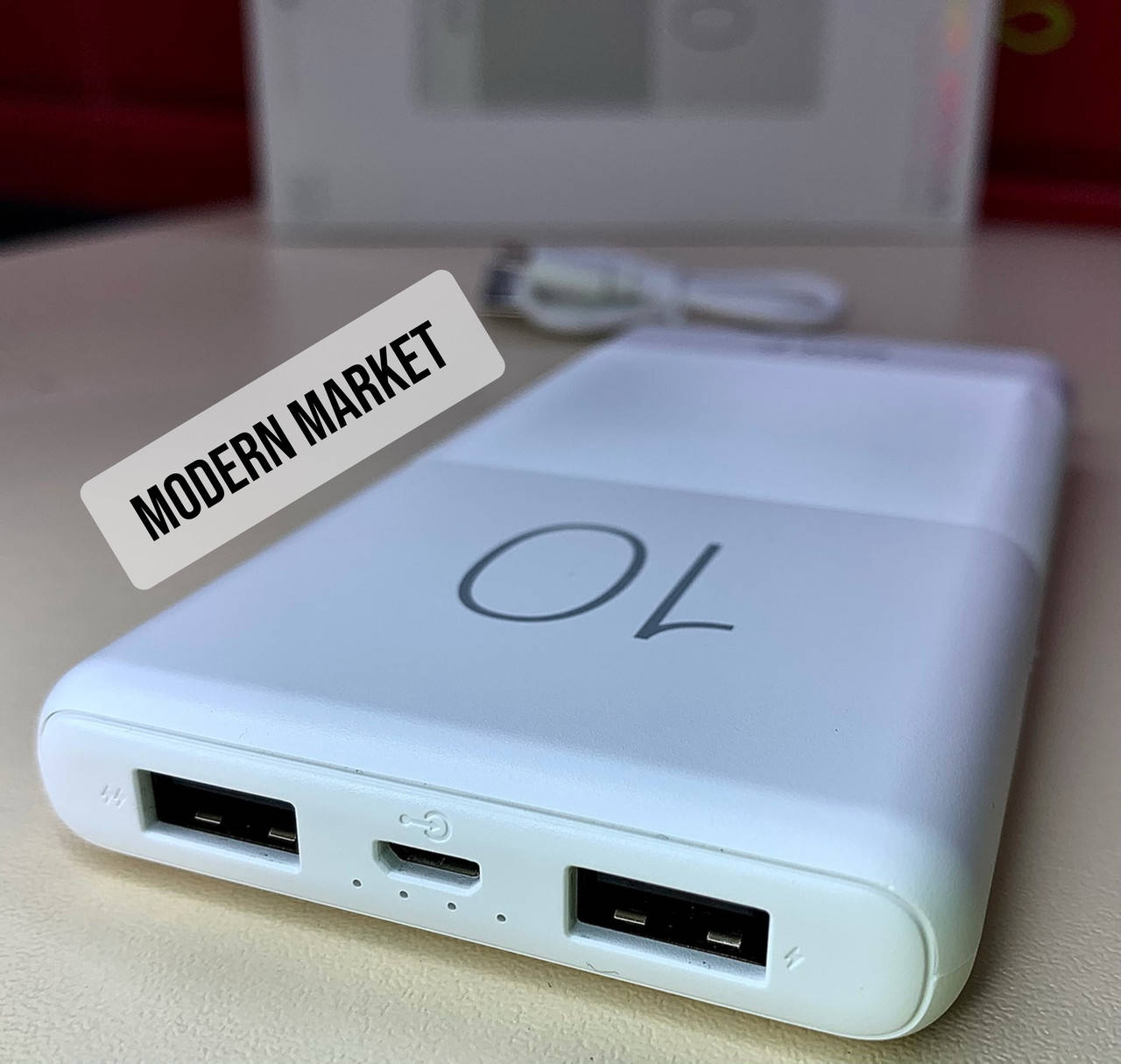 PowerBank Golf G80 10000 mAH (белый)
PowerBank Golf G80 10000 mAH (белый)