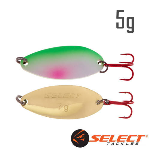Блесна Select Deeper Lakes & Rivers 5.0g цвет 016 GPW (Green Pink White)
Блесна Select Deeper Lakes & Rivers 5.0g цвет 016 GPW (Green Pink White)