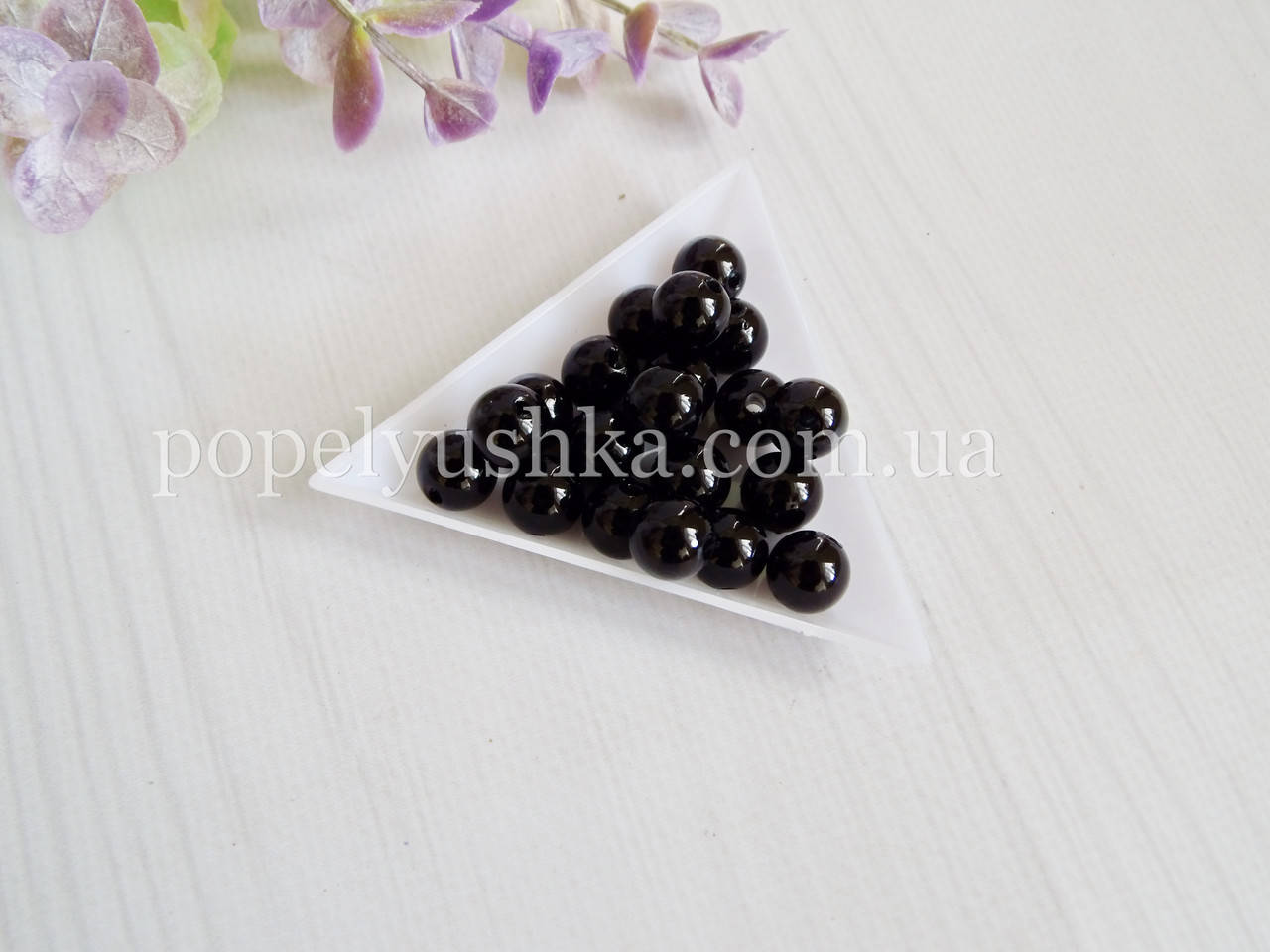 Жемчужины стеклянные 6 мм Черные (50 шт.) 
Жемчужины стеклянные 6 мм Черные (50 шт.)