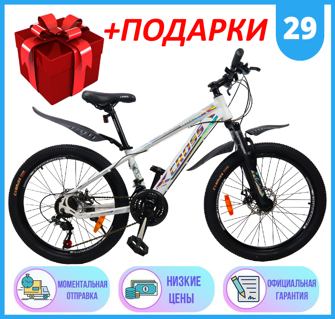 Спортивный горный стальной ВЕЛОСИПЕД 29" 17" CROSS EVOLUTION 2021р, Велосипед CROSS EVOLUTION 29" 17", Белый
Спортивный горный стальной ВЕЛОСИПЕД 29" 17" CROSS EVOLUTION 2021р, Велосипед CROSS EVOLUTION 29" 17", Белый