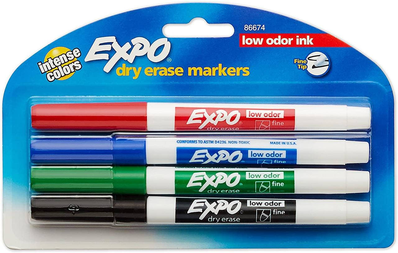 Набор маркеров для досок сухого стирания EXPO Low Odor Dry Erase Markers, Fine Point Цветные 4 шт. (86674), Разные цвета
Набор маркеров для досок сухого стирания EXPO Low Odor Dry Erase Markers, Fine Point Цветные 4 шт. (86674), Разные цвета