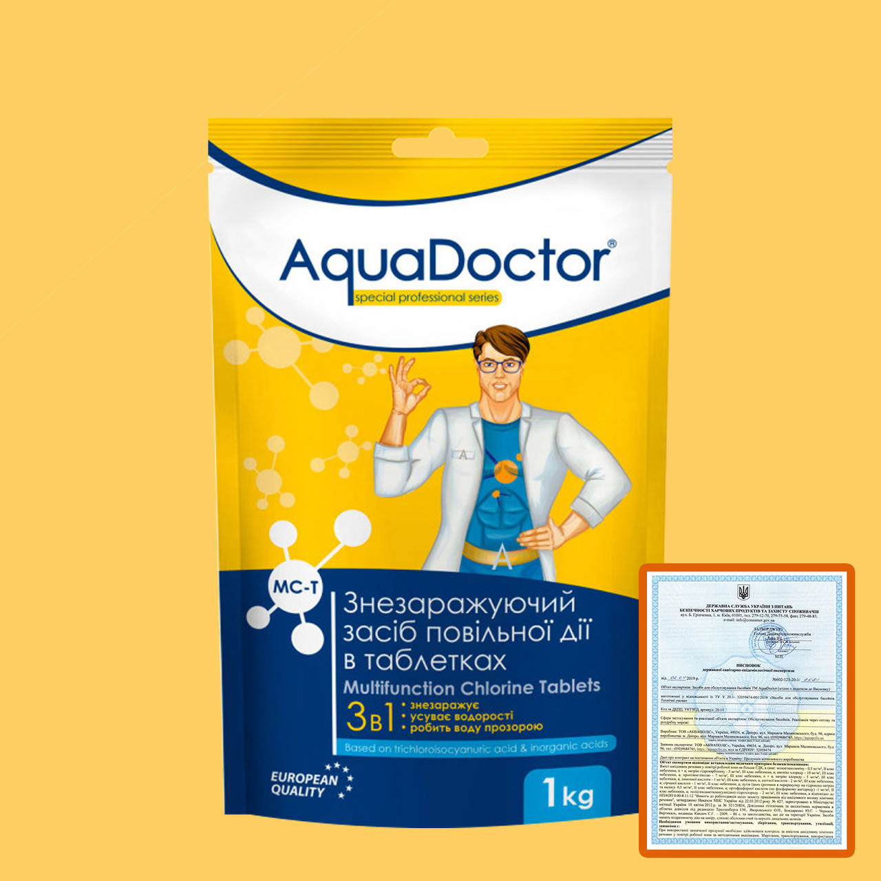 AquaDoctor MC-T 1кг. Химия для бассейна Аквадоктор. Комбинированный мульти хлор 3 в 1. Таблетки для бассейна
AquaDoctor MC-T 1кг. Химия для бассейна Аквадоктор. Комбинированный мульти хлор 3 в 1. Таблетки для бассейна