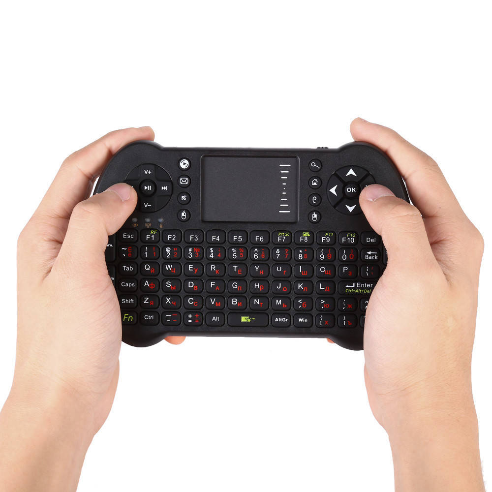 Беспроводная мини клавиатура RT-MWK08 (Rii i8) — СУПЕР ПУЛЬТ для ПК и Android Mini PC, Черный
Беспроводная мини клавиатура RT-MWK08 (Rii i8) — СУПЕР ПУЛЬТ для ПК и Android Mini PC, Черный