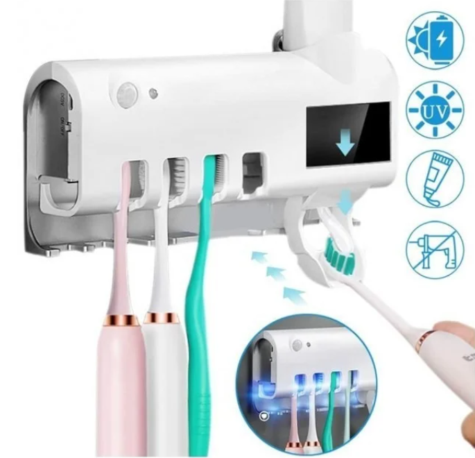 Диспенсер для зубной пасты и щеток автоматический Toothbrush sterilizer (W-020), УФ-стерилизатор
Диспенсер для зубной пасты и щеток автоматический Toothbrush sterilizer (W-020), УФ-стерилизатор