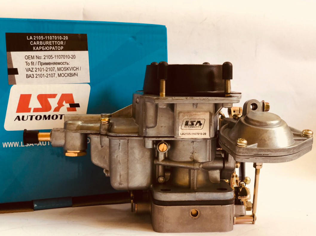 Карбюратор LSA LA 2105-1107010-20 типа Озон на ВАЗ 2101-2107, Москвич (1.1, 1.2, 1.3)
Карбюратор LSA LA 2105-1107010-20 типа Озон на ВАЗ 2101-2107, Москвич (1.1, 1.2, 1.3)