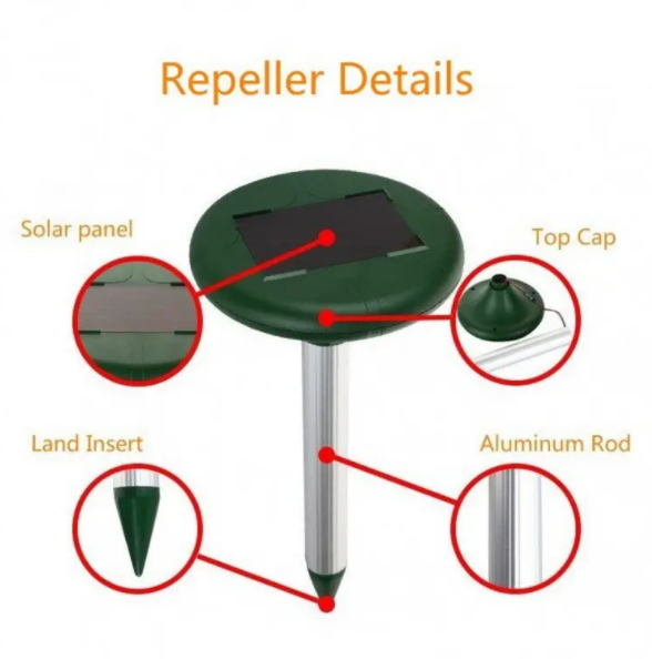 Ультразвуковой отпугиватель кротов,грызунов и змей Solar Rodent Repeller Original на солнечных батареях Plaza
Ультразвуковой отпугиватель кротов,грызунов и змей Solar Rodent Repeller Original на солнечных батареях Plaza