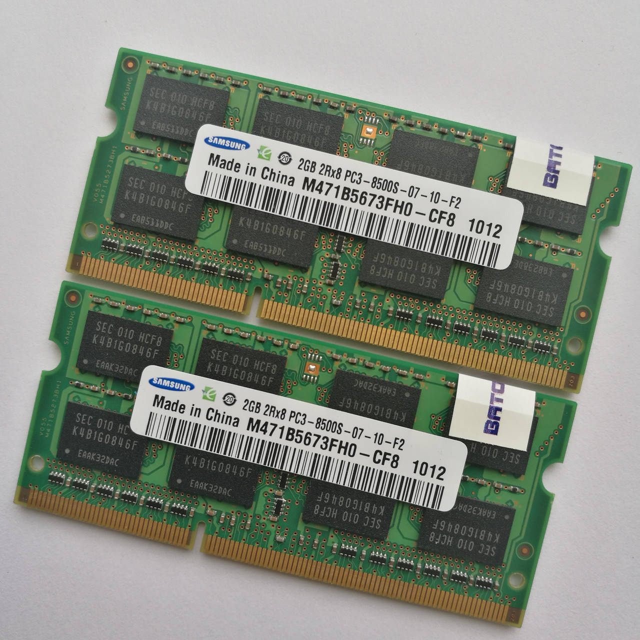 Оперативная память для ноутбука Samsung SODIMM DDR3 4Gb (2+2) 1066MHz 8500S CL7 (M471B5673FH0-CF8) Б/У
Оперативная память для ноутбука Samsung SODIMM DDR3 4Gb (2+2) 1066MHz 8500S CL7 (M471B5673FH0-CF8) Б/У