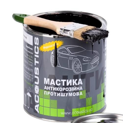 Мастика для авто битумно каучуковая ACOUSTICS 2 кг (противошумная, антикоррозионная для днища)
Мастика для авто битумно каучуковая ACOUSTICS 2 кг (противошумная, антикоррозионная для днища)