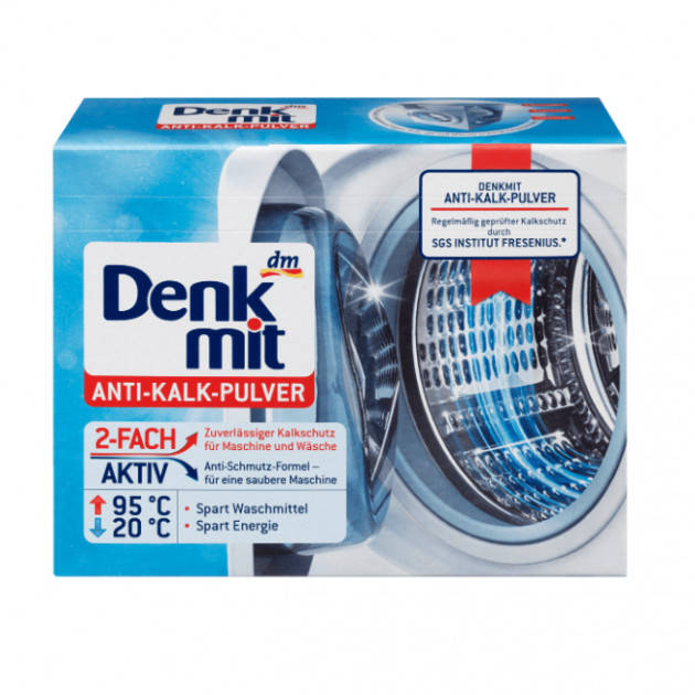 Порошок против накипи для стиральной машины Denkmit Anti Kalk Pulver 4010355485595 1.5 кг
Порошок против накипи для стиральной машины Denkmit Anti Kalk Pulver 4010355485595 1.5 кг