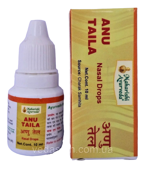 Ану Таил, капли для носа, Махариши Аюрведа, Anu Tail, Maharishi Ayurveda 10 ml
