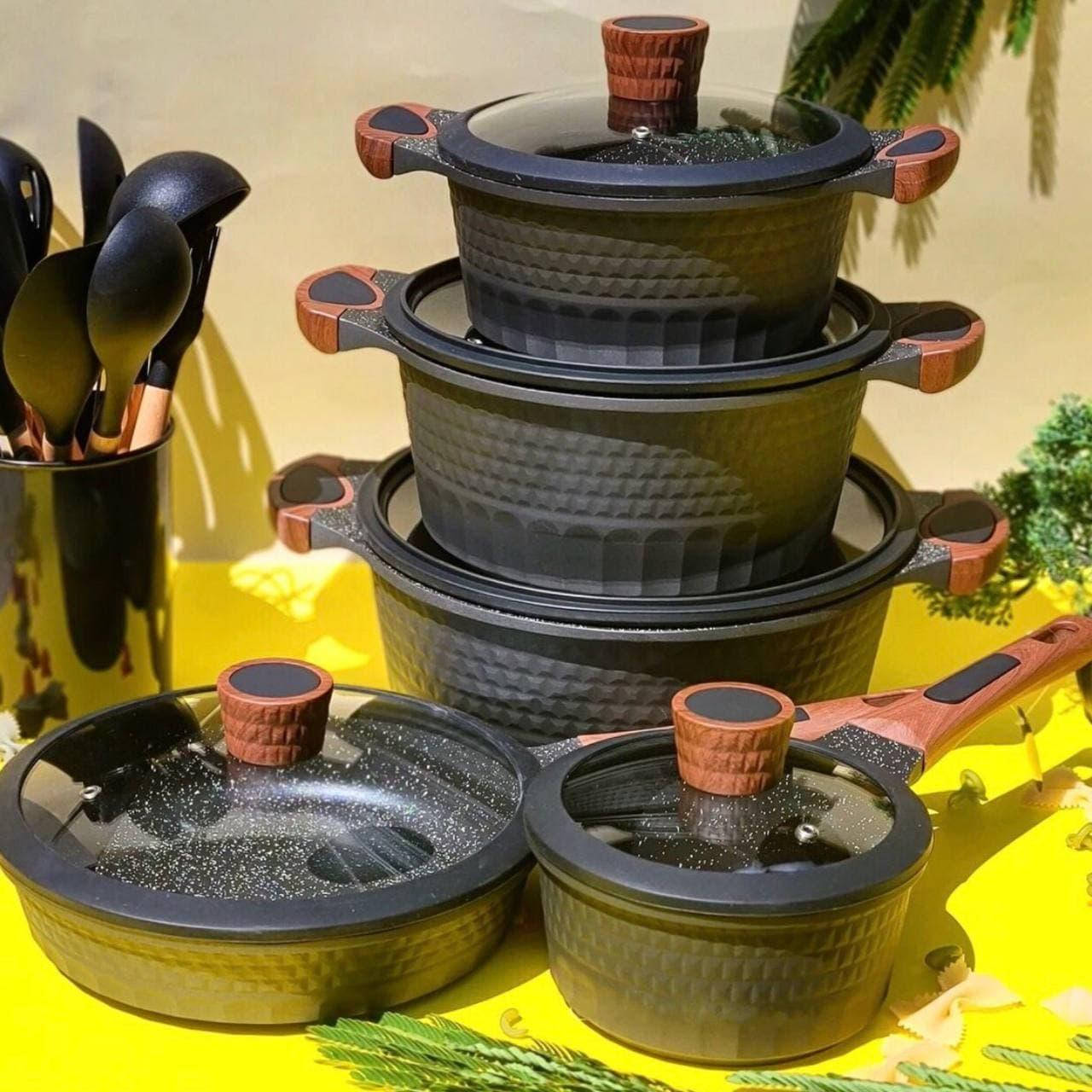 Набор кухонной посуды Edenberg. Кастрюли (казаны) и сковородки с мраморным покрытием 5648 /10 предметов
Набор кухонной посуды Edenberg. Кастрюли (казаны) и сковородки с мраморным покрытием 5648 /10 предметов