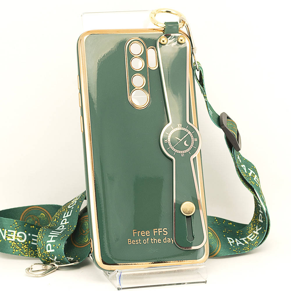 Чехол Luxury для Xiaomi Redmi Note 8 Pro бампер с ремешком Green, Зелёный
Чехол Luxury для Xiaomi Redmi Note 8 Pro бампер с ремешком Green, Зелёный