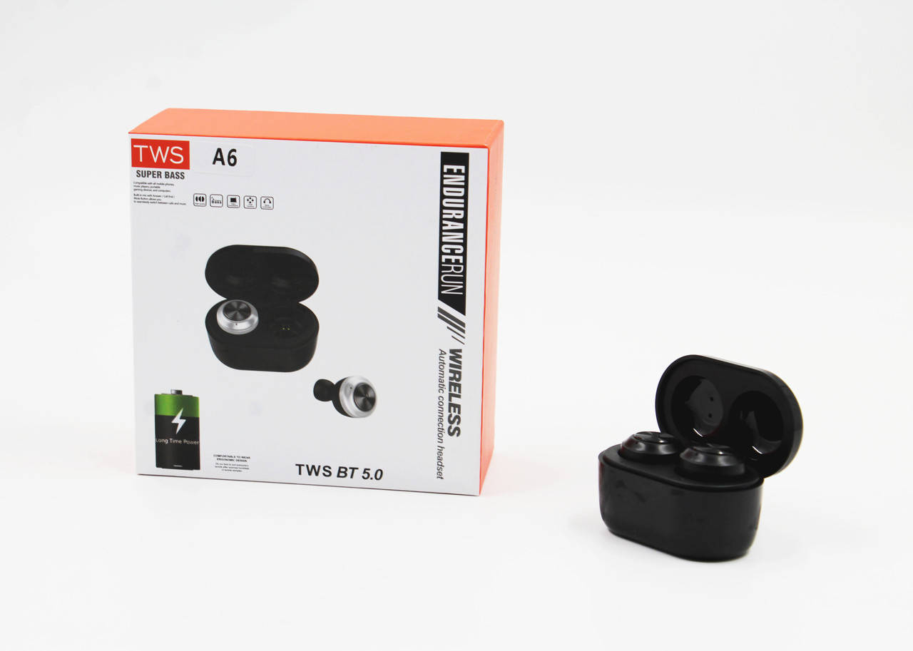 Наушники вакуумные MDR A6 Bluetooth (Арт: 6840-2846), Черный