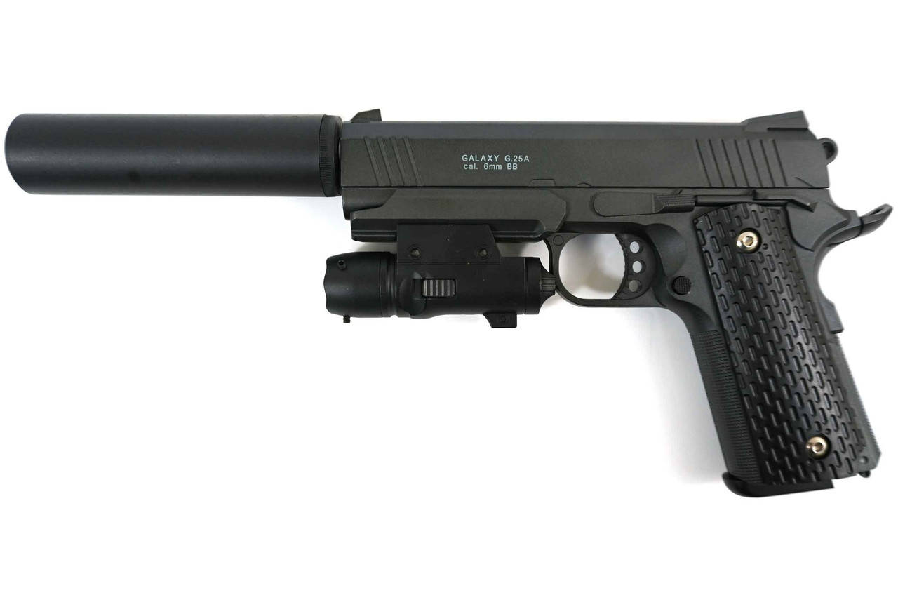 Пистолет страйкбольный спринговый SIG Sauer металлический с глушителем и лазерным прицелом 6 мм, Черный
Пистолет страйкбольный спринговый SIG Sauer металлический с глушителем и лазерным прицелом 6 мм, Черный