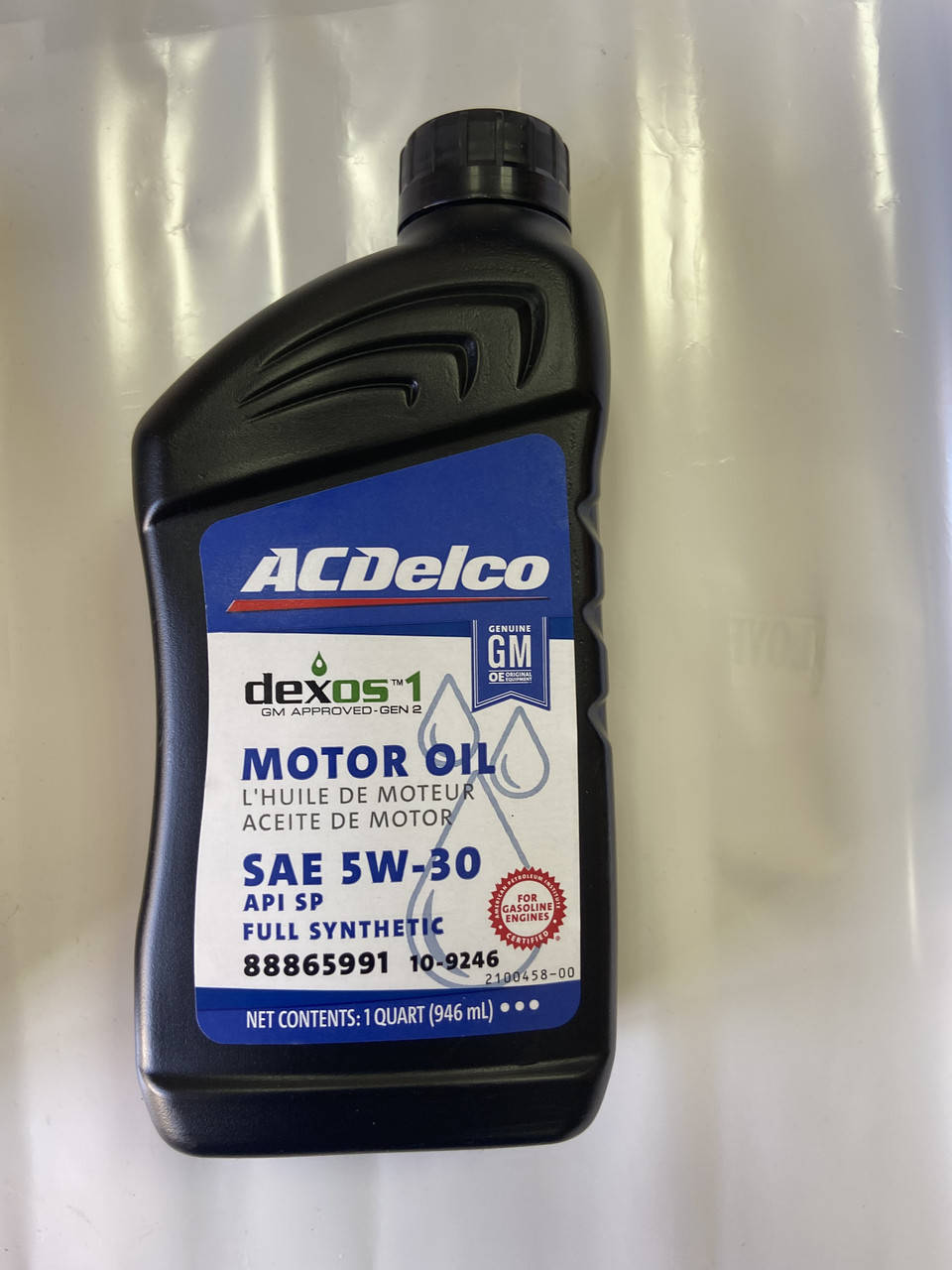 Моторное масло ACDelco Dexos1 Gen2 SAE 5W-30 API Service SN GM 88865905 ILSAC GF-5 (0,946 мл) USA 10-9246
Моторное масло ACDelco Dexos1 Gen2 SAE 5W-30 API Service SN GM 88865905 ILSAC GF-5 (0,946 мл) USA 10-9246