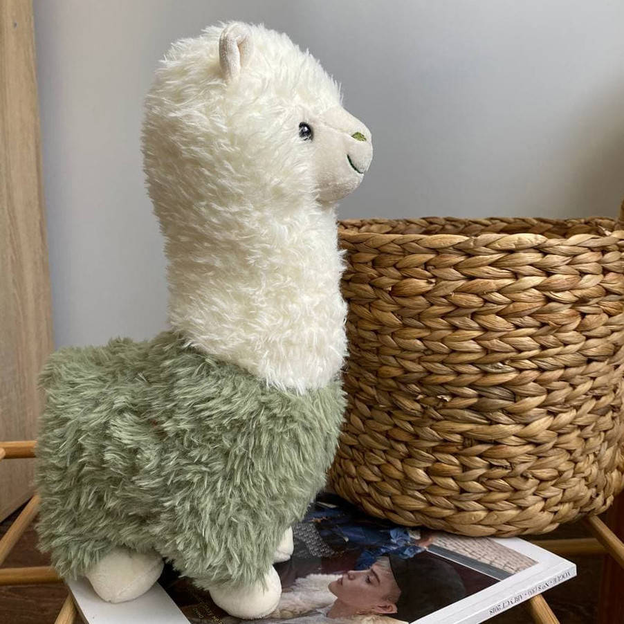 Альпака мягкая игрушка подушка подарок 55, Хаки 
Альпака мягкая игрушка подушка подарок 55, Хаки