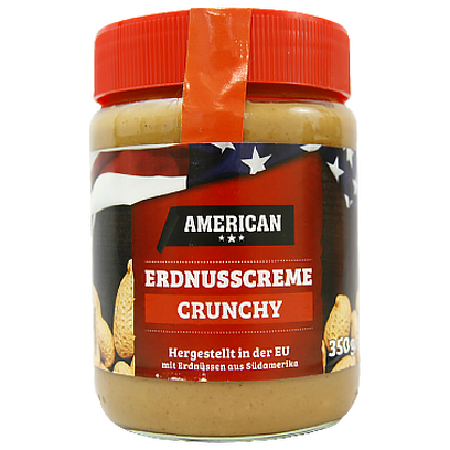 Арахісова паста Амерікан хрустка (червона) American Crunchy 350g 12шт/ящ (Код : 00-00011854)
Арахісова паста Амерікан хрустка (червона) American Crunchy 350g 12шт/ящ (Код : 00-00011854)