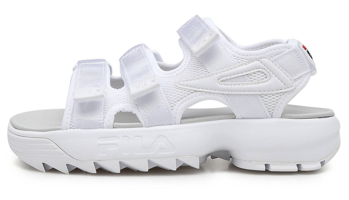 Женские сандалии Fila Disruptor Sandal White (босоножки фила дисраптор, белые) 38