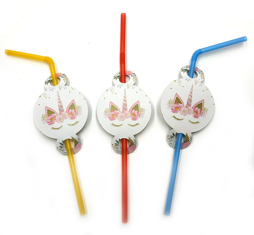 Набор трубочек с гофрой 8 шт "Единорог на белом", Разные цвета 
Набор трубочек с гофрой 8 шт "Единорог на белом", Разные цвета