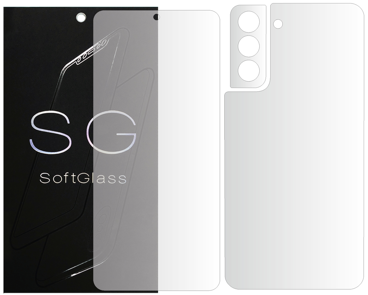 Пленка Samsung s 21 Комплект: для Передней и Задней панели полиуретановая SoftGlass, Прозрачный
Пленка Samsung s 21 Комплект: для Передней и Задней панели полиуретановая SoftGlass, Прозрачный