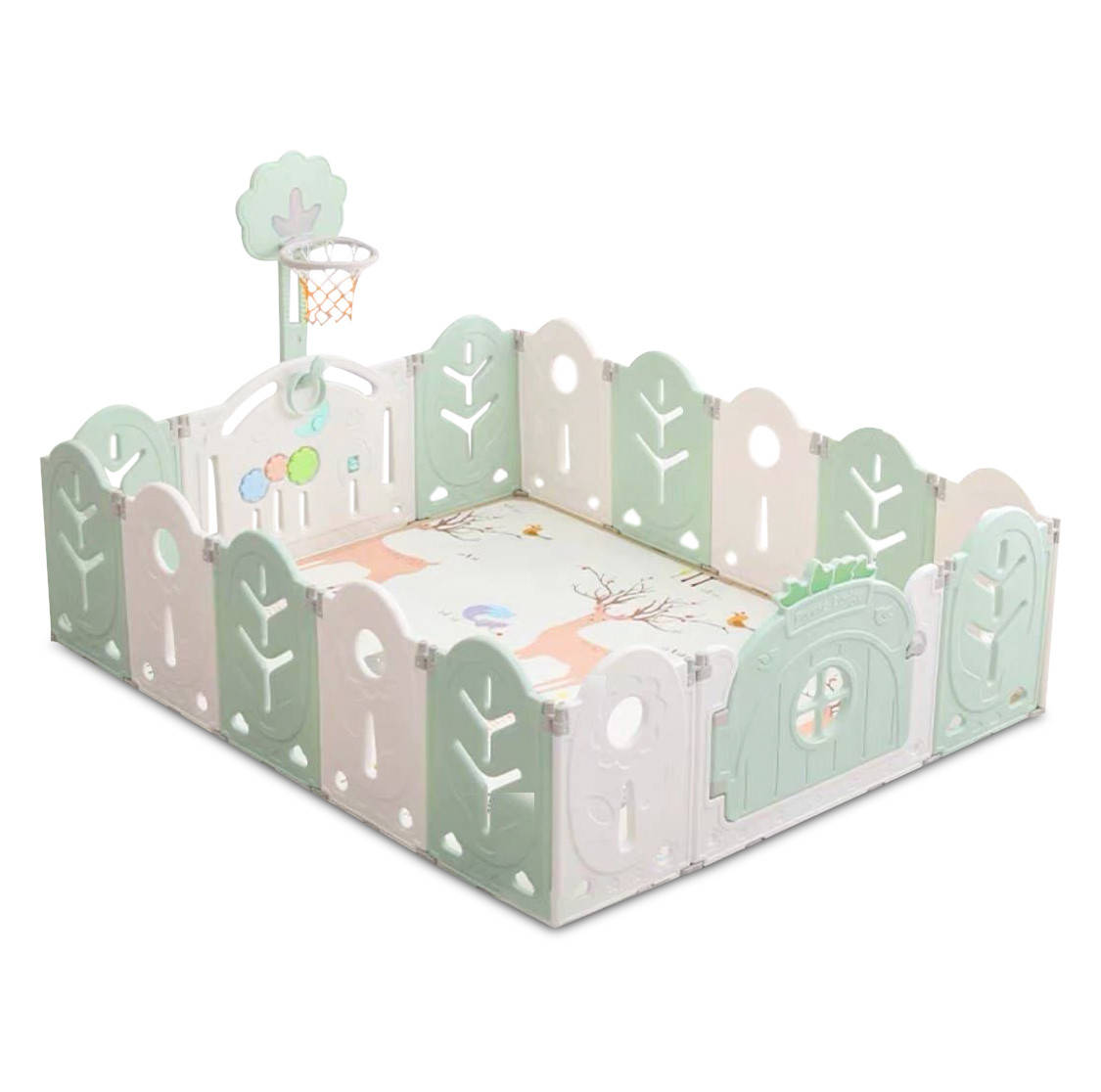 Манеж BabyPlayPen "Магической лес" встроенное баскетбольное кольцо 165*205*62 Оливковый
Манеж BabyPlayPen "Магической лес" встроенное баскетбольное кольцо 165*205*62 Оливковый