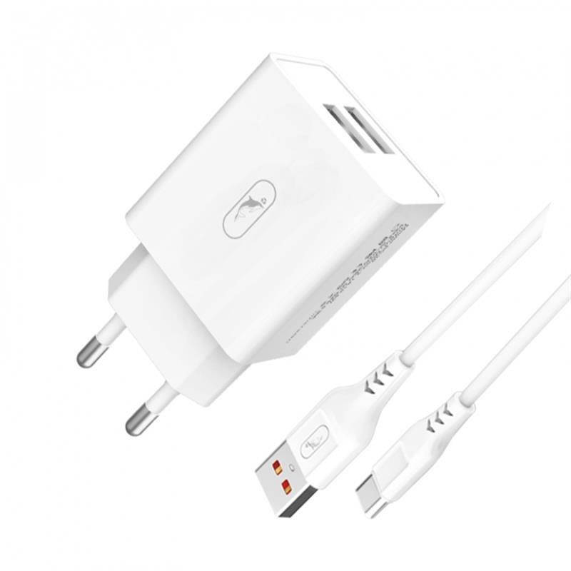 Зарядное устройство SkyDolphin SC30T (2USB, 2.1A) White (MZP-000113) + кабель Type-C, Белый
Зарядное устройство SkyDolphin SC30T (2USB, 2.1A) White (MZP-000113) + кабель Type-C, Белый