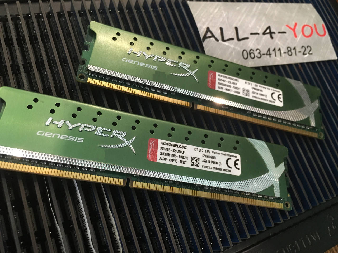 Оперативна пам`ять KINGSTON HYPERX GENESIS (khx1600c9d3l...) DDR3 4GB 1.35V PC3 12800U 1600mHz Intel/AMD
Оперативна пам`ять KINGSTON HYPERX GENESIS (khx1600c9d3l...) DDR3 4GB 1.35V PC3 12800U 1600mHz Intel/AMD