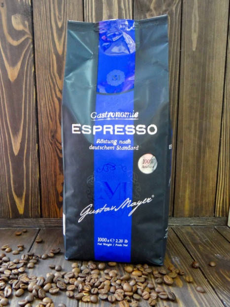 Кофе зерновой Gustav Mayer Espresso пачка 1 кг 
Кофе зерновой Gustav Mayer Espresso пачка 1 кг