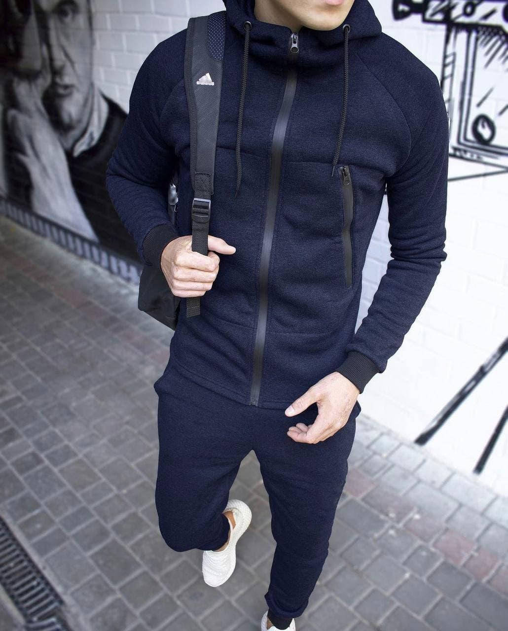 Спортивный костюм, Синий 
Спортивный костюм, Синий