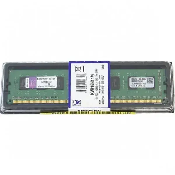 Оперативная память Kingston KVR16N11/4 4 GB DDR3 1600 MHz
Оперативная память Kingston KVR16N11/4 4 GB DDR3 1600 MHz