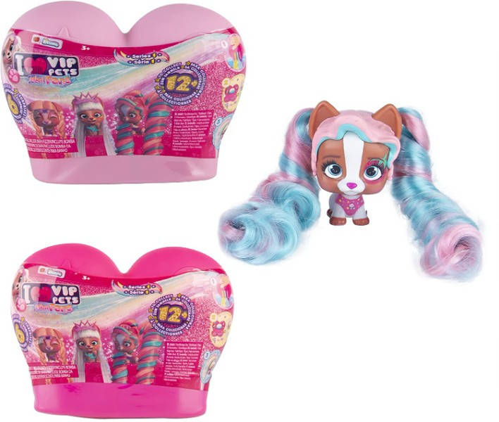 Vip Pets Домашний любимец питомец сюрприз с длинными волосами Mini Fans IMC Toys, Розовый
Vip Pets Домашний любимец питомец сюрприз с длинными волосами Mini Fans IMC Toys, Розовый
