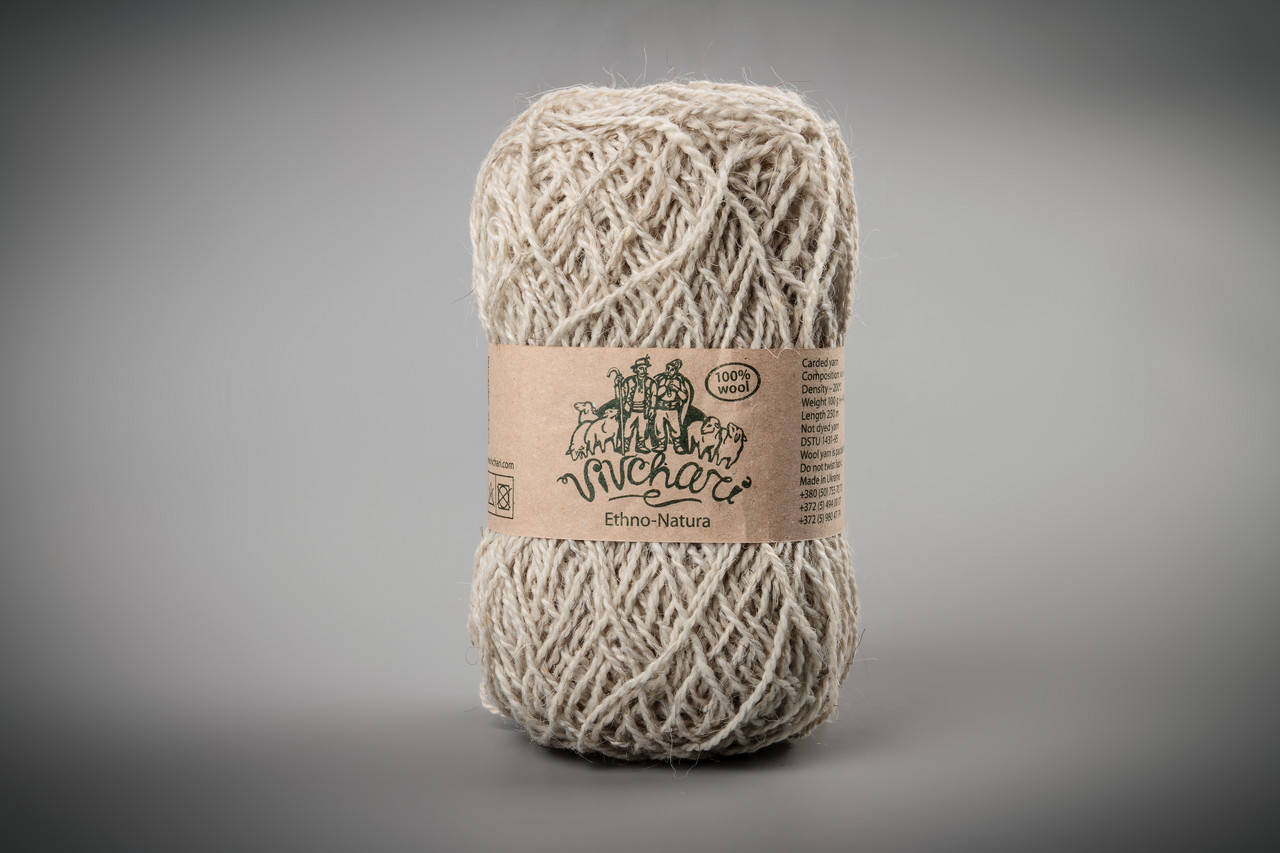 Пряжа шерстяная Vivchari Ethno-Natura 250, Color No.206 натуральный светло-серый, Желтый
Пряжа шерстяная Vivchari Ethno-Natura 250, Color No.206 натуральный светло-серый, Желтый