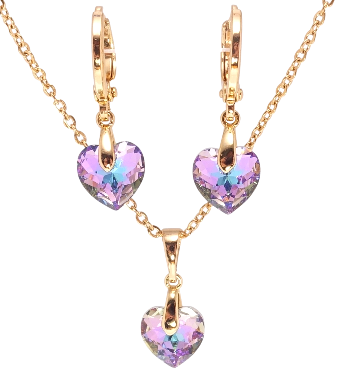 Набор Xuping Позолота 18K с кр-ми Swarovski Серьги Кулон на цепочке "Сердечки Paradise Shine" длина 40-45см х
Набор Xuping Позолота 18K с кр-ми Swarovski Серьги Кулон на цепочке "Сердечки Paradise Shine" длина 40-45см х