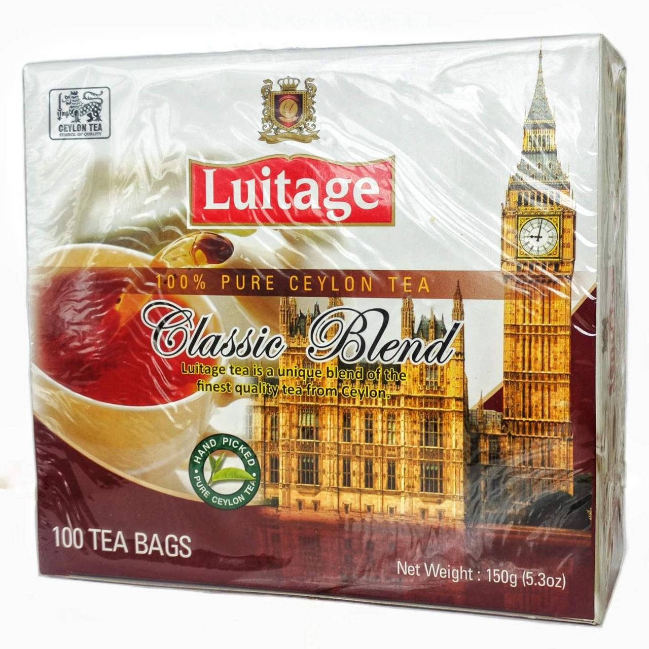 Черный пакетированный цейлонский чай Luitage Classic blend (Луитаж) в пакетиках 1,5г*100пак
Черный пакетированный цейлонский чай Luitage Classic blend (Луитаж) в пакетиках 1,5г*100пак