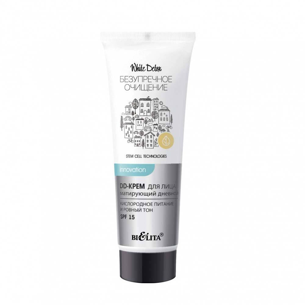 DD-крем для лица матирующий дневной Кислородное питание и ровный тон SPF 15, White Detox Белита
DD-крем для лица матирующий дневной Кислородное питание и ровный тон SPF 15, White Detox Белита
