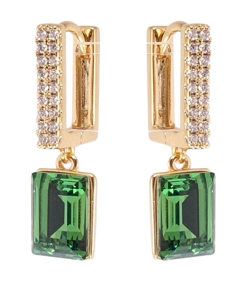 Серьги Xuping Позолота 18K с кр-ми Swarovski подвески на колечках "Кристаллы Dark Moss Green"
Серьги Xuping Позолота 18K с кр-ми Swarovski подвески на колечках "Кристаллы Dark Moss Green"